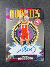 2025-26 Topps Finest Rookie Auto Asa Newell RC #RFA-AN Hawks XV44