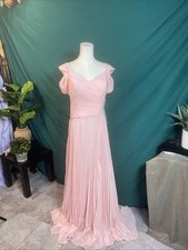 Elegant Pink Evening Gown for A Wedding Special Occasion Size 12