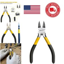 Jewelry Wire Cutters 5 Inch High Carbon Steel Flush Cutters with Ergonomic Grip