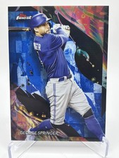 2024 Topps Finest George Springer Blue Refractor 46/150 #191