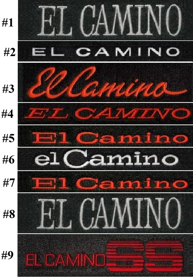 Lloyd Mats Velourtex Chevrolet El Camino Custom Embroidered Floor Mats (1959-87) Foto 3 de 4