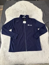 Zero Restriction Golf Jacket Men Medium Hybrid Full Zip Water Repellent Logo