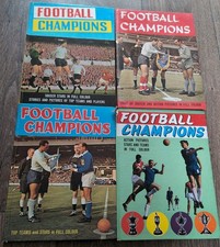 Vintage 1960s Football Champions Books X4 Hardback Books