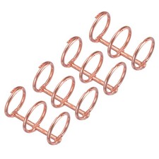 0.59" Dia 3-Rings Book Rings, 4 Pack Metal Binder Rings, Rose Gold