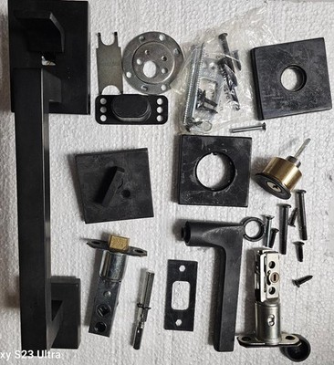 Baldwin 85390190RENT RH Sectional Single Cylinder Keyed Entry Handleset Black