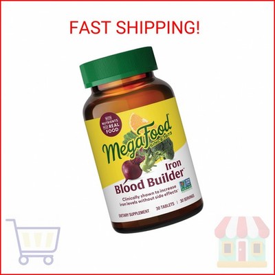 MegaFood Blood Builder Iron Supplement for Women & Men - Increase Iron Levels Wi