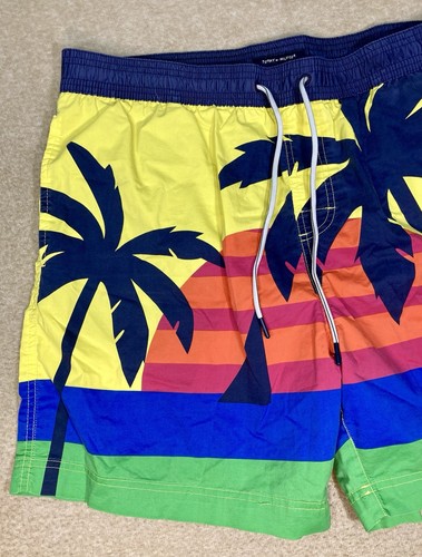 TOMMY HILFIGER Traje de Baño Bañador Hombre Talla XL Malla Forrado Cordón Palmera - Imagen 3 de 14