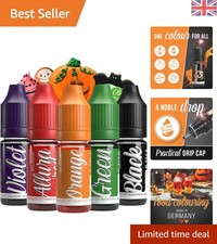 Guilt-Free Liquid Food Coloring Set - 5x10ml for Festive Baking Delights