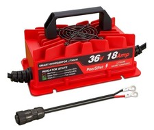 18 AMP Golf Cart Battery Charger for 36 Volt Golf Carts with Universal Adaptor