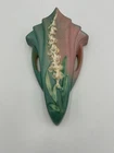 Roseville Blue/Pink Foxglove wall pocket #1292-8