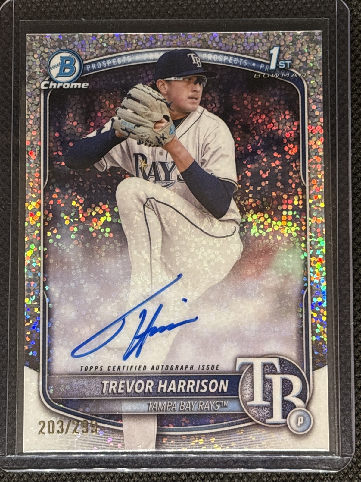 2025 Bowman Chrome 1st Trevor Harrison Speckle Refractor Auto /299