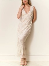 LoveShackFancy Mira Silk Blend Floral Slip Dress