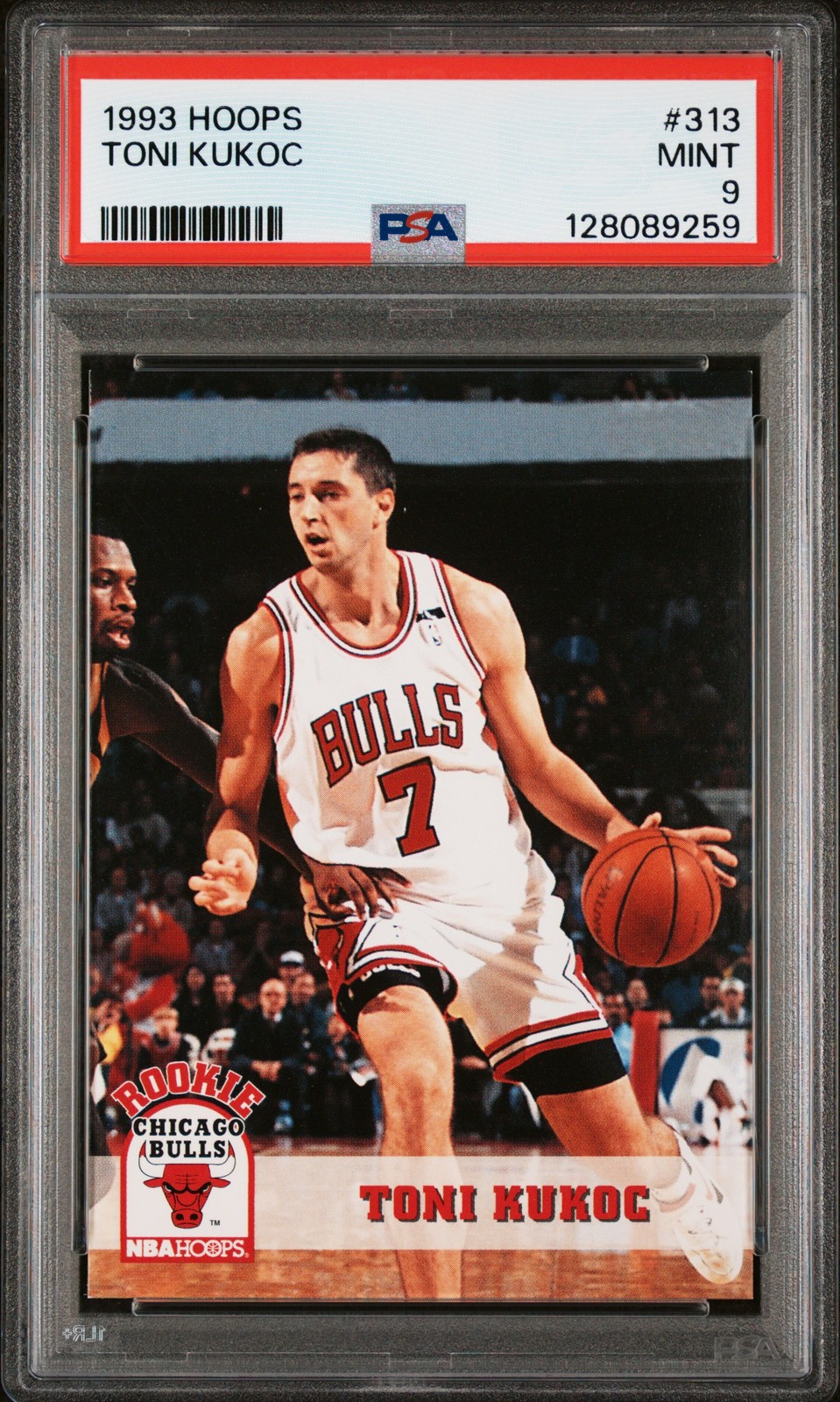 1993 HOOPS #313 TONI KUKOC ROOKIE RC PSA 9