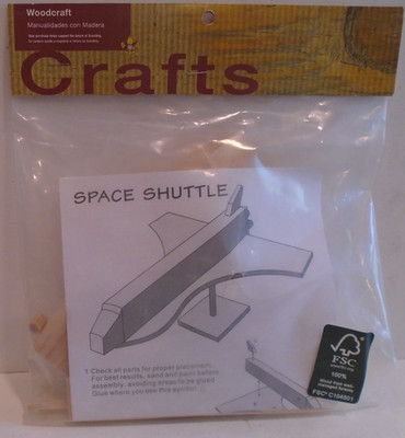 7 BOY SCOUTS OF AMERICA #7043 WOODCRAFT KITS TO MAKE SPACE SHUTTLE