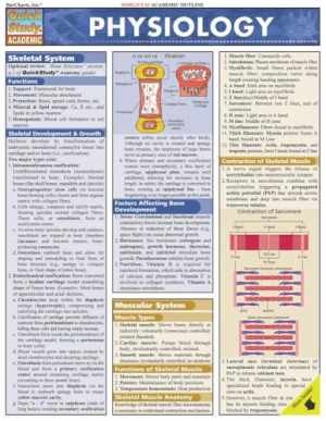 Physiology QuickStudy Laminated - Pamphlet, by W. Randy Brooks - Very Good