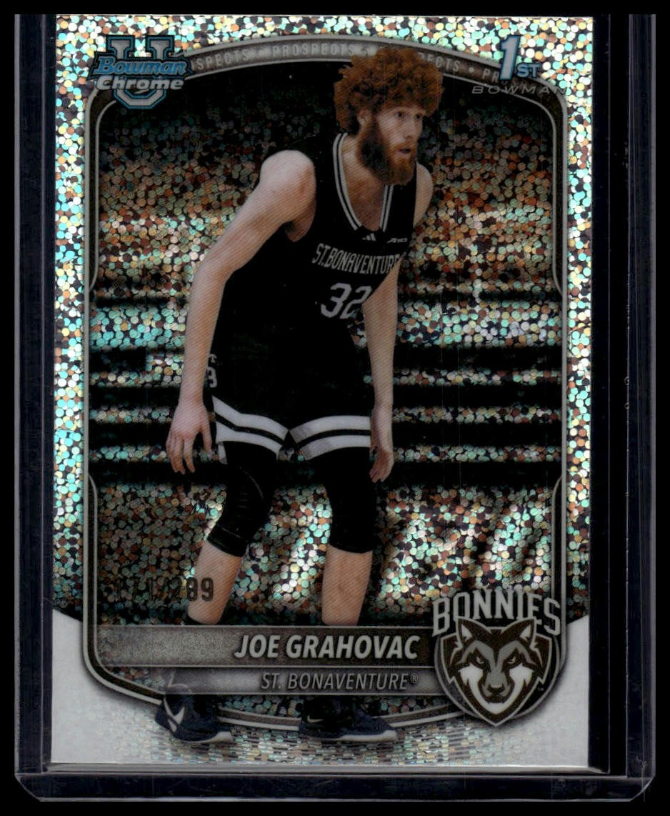 2025-26 Bowman #BCP-24 Joe Grahovac Chrome Prospects Speckle Refractor #/299