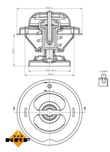 Fits NRF 725074 THERMOSTAT