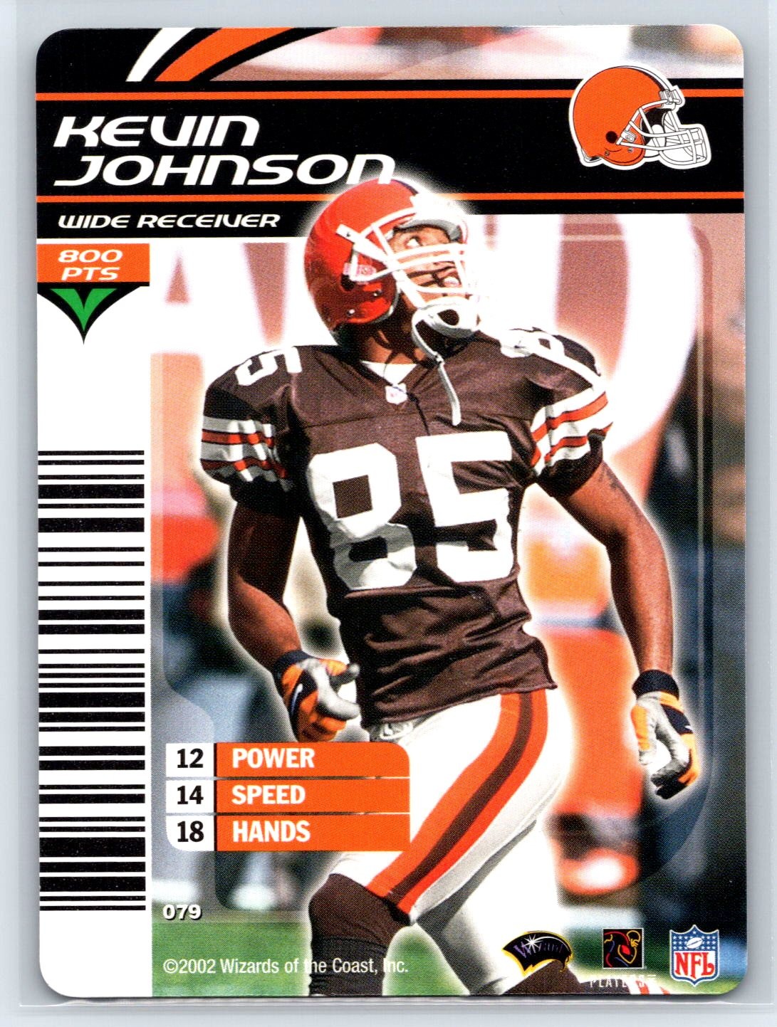 2002 NFL Showdown Kevin Johnson Cleveland Browns #079