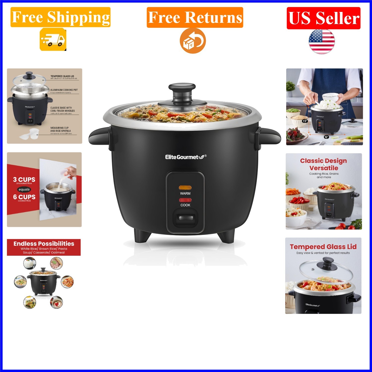 With Keep Warm, Black, Stainless Steel