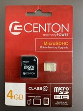 Centon Micro SDHC Memory Card Class 4 4GB-MicroSD to SD