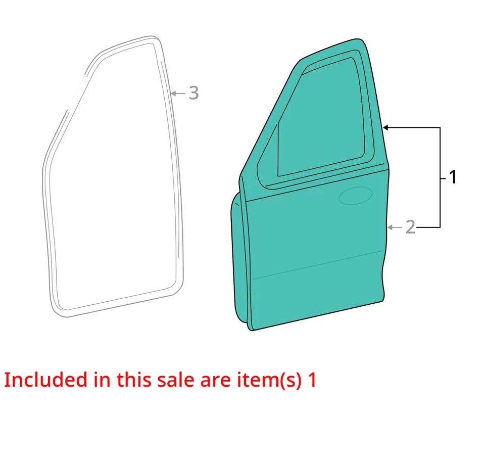 2005-2007 Mercury Mariner Driver Front Door Oem THCSG Foto 3 de 4