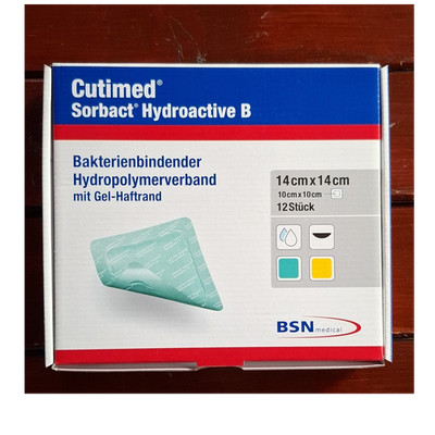 BSN medical Cutimed Sorbact Hydroactive B Hydropolymerverband 14x14cm