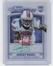 2013 Panini Elite #10 Robert Woods RPS Rookie Inscriptions Green Ink