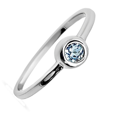 Bague Femme en Argent 925 rhodié et Topaze - Neuve - Taille 60 Disponible