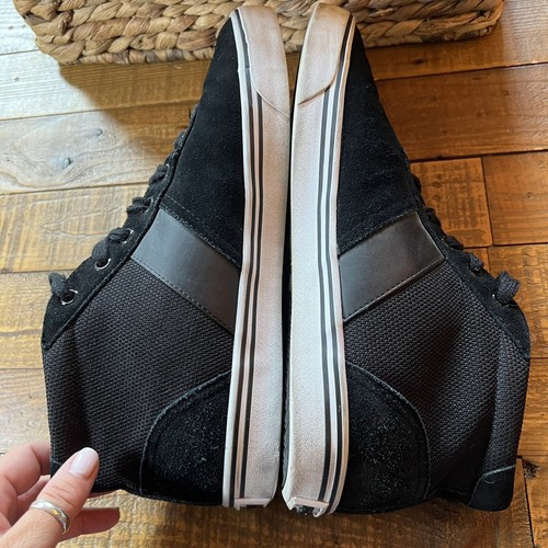 POLO Ralph Lauren Hanford Mid Mens Suede/Mesh Sneakers Shoes Black Size 11.5 D - Picture 4 of 18