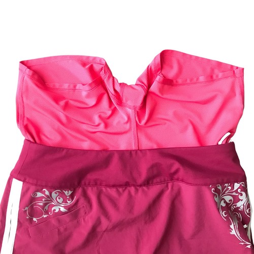 Athleta roter Active Skort Rock Damen 6 Taschen Reißverschluss gefüttert Tennis Laufen - Bild 14 von 18