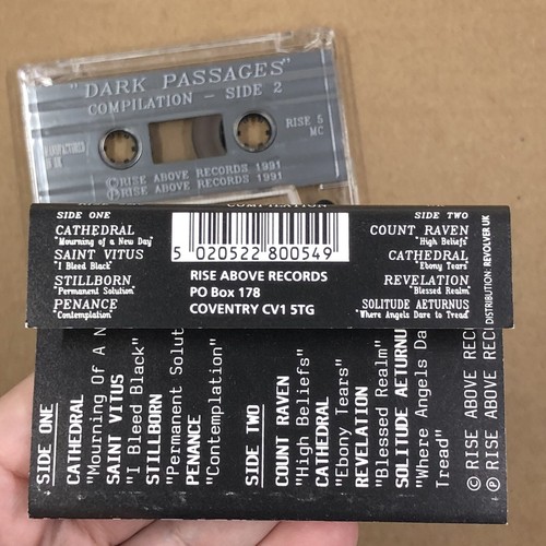 DARK PASSAGES Cassette Tape 90s Metal Doom UK COMPILATION SAINT VITUS CATHEDRAL - Picture 4 of 6
