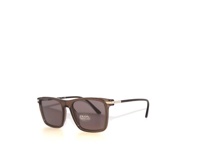 Prada Brown and Gray Sunglasses PR B11S Prada Sunglasses 17T05D Transparent Ocean - eye-oo.com main image 3
