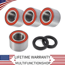 4pcs Front and Rear Wheel Bearing 2 Seal for Can-Am Outlander Maverick Commander