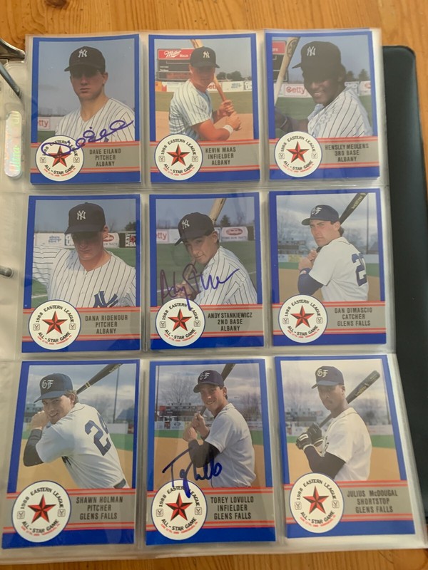 1988, 1989, 1990 & 2009 Eastern League All-Star Minor League Baseball Team Sets