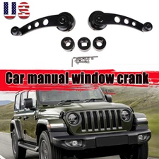 Car Window Winder Glass Crank Handle Kit Aluminium Knobs Metal Adapter Universal