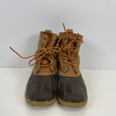 L.L. Bean Boots 8M Brown Leather Duck Boots s-l400.jpg main image 4