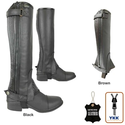 AK RIDING SPORTS AK Donner Leder Reiten Halb Chaps