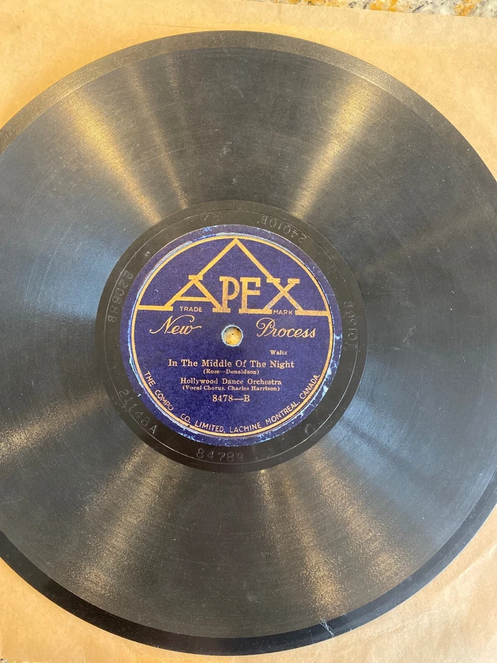 Hollywood Dance Orchestra 78 rpm APEX 8478 Someone to Love 1925 V+ - Image 4 of 4