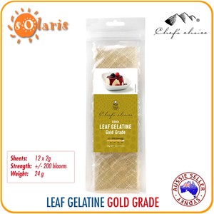 12 X 2g Leaf Gelatine Sheets Gold Grade 200 Bloom Strength Made In Germany Ebay