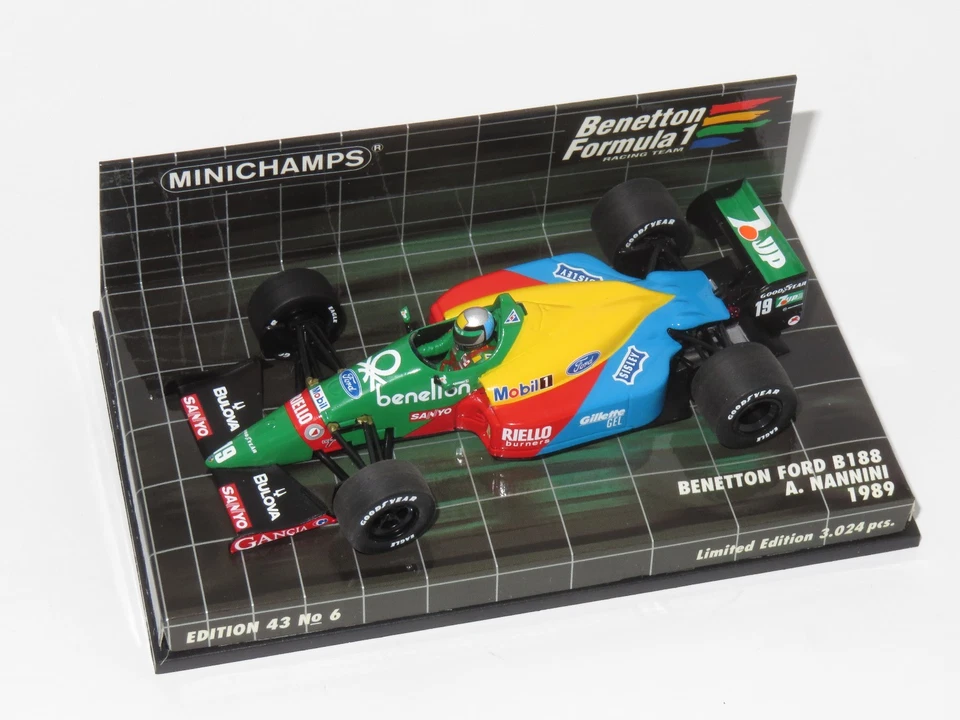 1/43 Benetton Ford B188  - 1989 Season -  #19 A.Nannini - Image 2 of 2