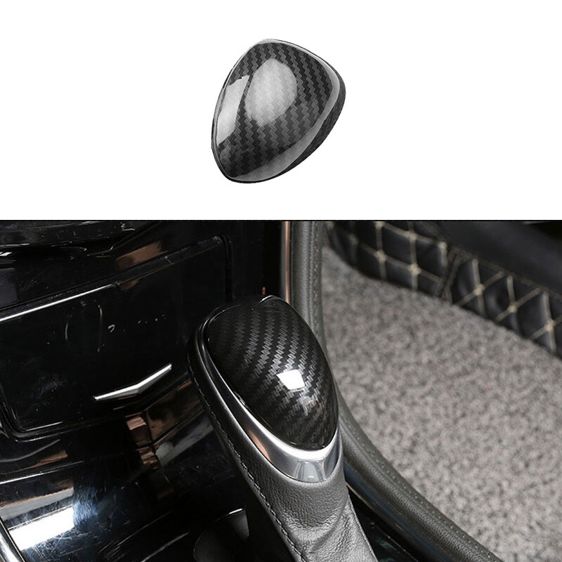 Carbon Fiber ABS Gear Shift Knob Trim for Cadillac ATS 2013-2020