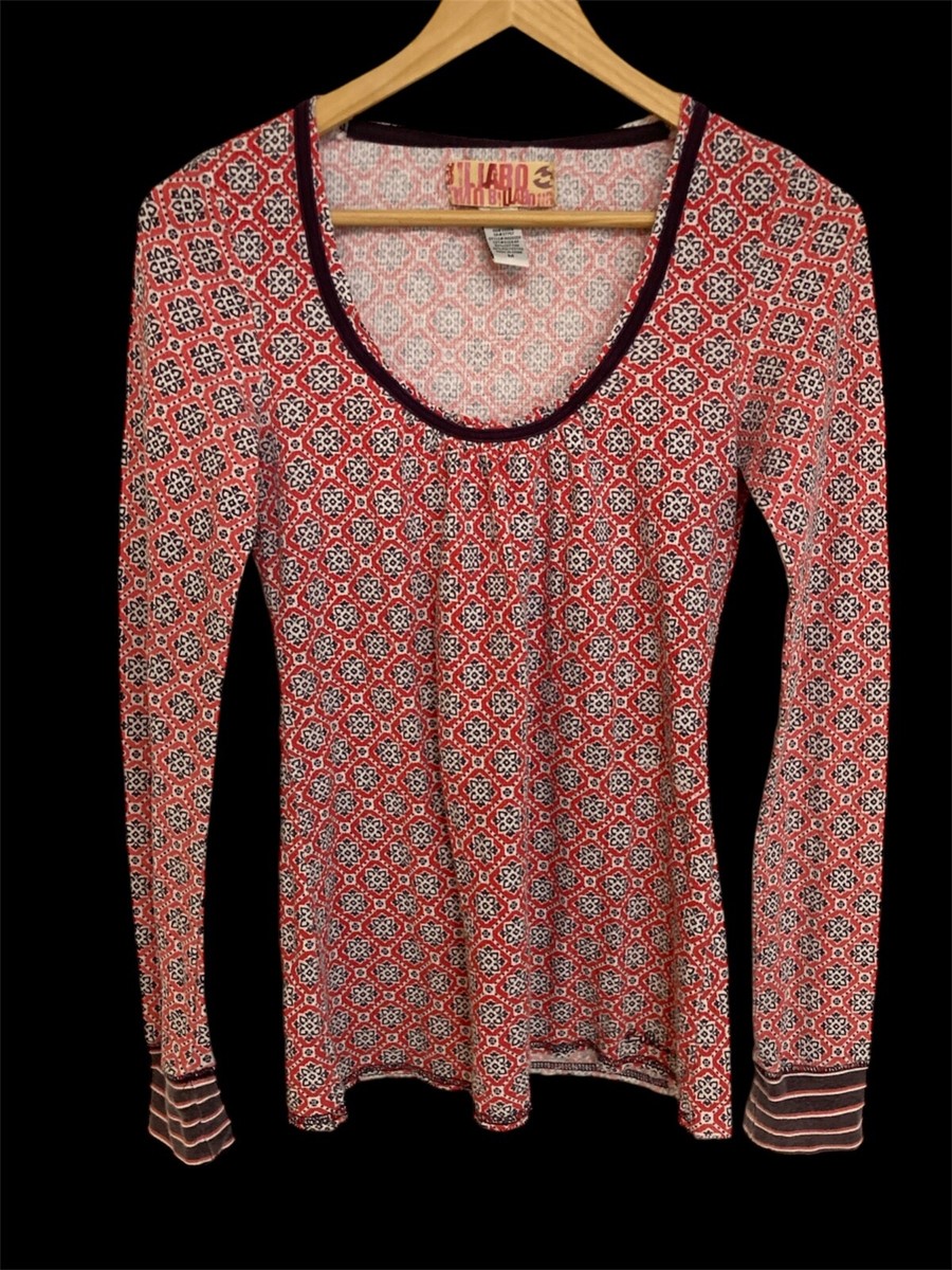 Vintage Y2K BILLABONG Print Grunge Long Sleeve Tee | Women