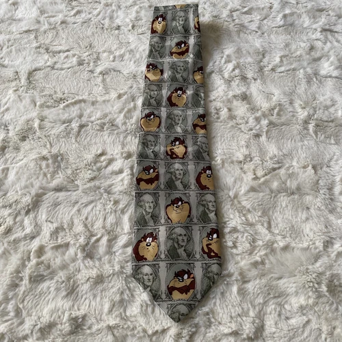 Looney Tunes Mania Vintage Tazz Tasmanian Devil Money Neck Tie