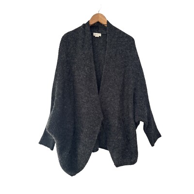 Sleeping on Snow Anthropologie Primula Cocoon Cardigan Womens S Gray Wool Blend