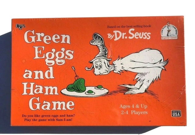 GREEN EGGS and HAM Beginner Reading Level Board Game Dr