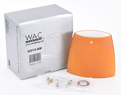 Wac Lighting G513-AM Glass Ella Amber Shade F19