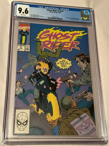 Ghost Rider #v2 #2 CGC Graded 9.6 Marvel Comics 1990 *1st New Blackout*