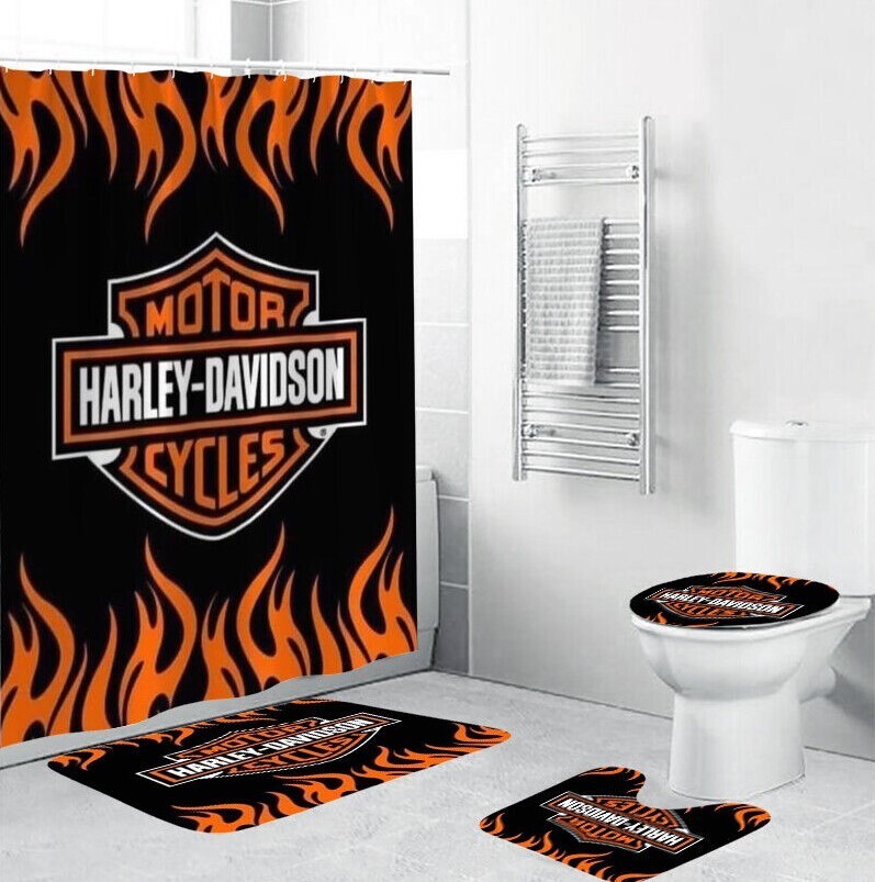 Harley-Davidson unique, individual Bathroom Sets, Shower Curtain Sets