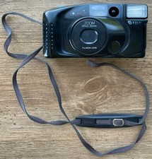 FUJI Discovery 900 Zoom Plus 35mm Film Camera Point  Shoot Black - Untested