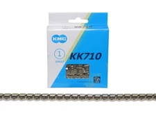 KMC Branded Kool Knight Chain 1/2 "x 1/8 " Single-Speed 112 Links Silver BMX.